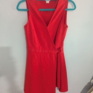 J. Crew Vibrant Red Mini Dress